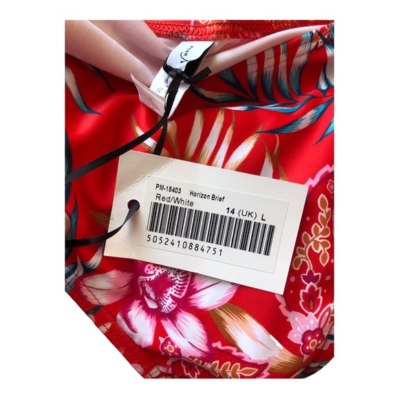 Pour Moi Horizon Underwire Lightly Padded Tankini Set Size 38F w/ Large Bottoms - Picture 8 of 11